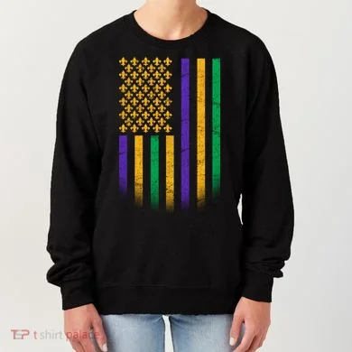 US Mardi Gras Flag Celebration Women's Sweatshirt