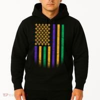 US Mardi Gras Flag Celebration Hoodie thumb 2