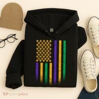 US Mardi Gras Flag Celebration Hoodie thumb 4