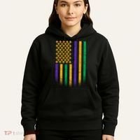 US Mardi Gras Flag Celebration Hoodie thumb 5