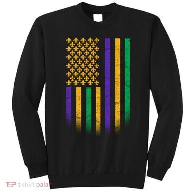 US Mardi Gras Flag Celebration Sweatshirt