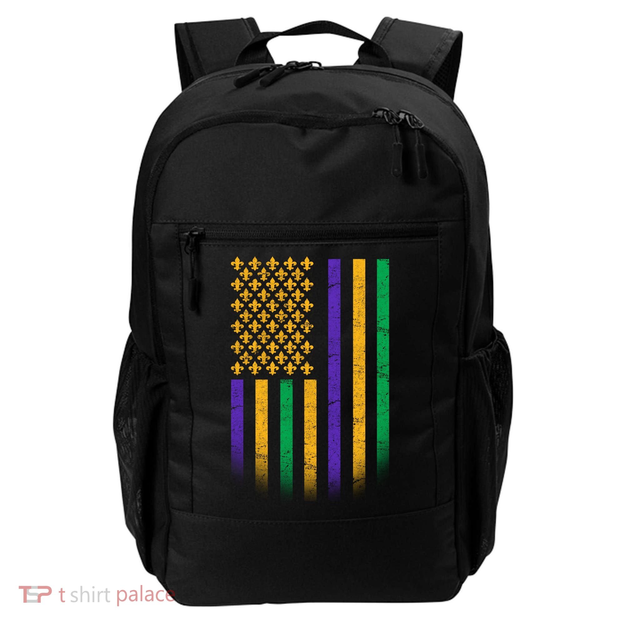 US Mardi Gras Flag Celebration Backpack