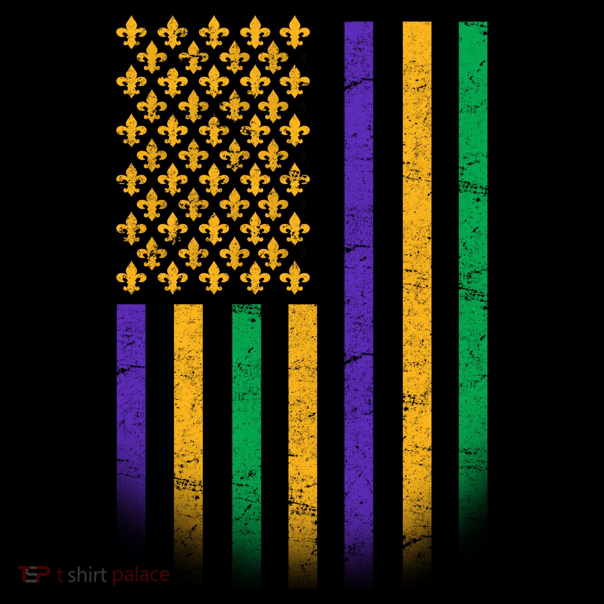 US Mardi Gras Flag Celebration Bucket Hat