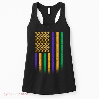 US Mardi Gras Flag Celebration Women's Tank Top