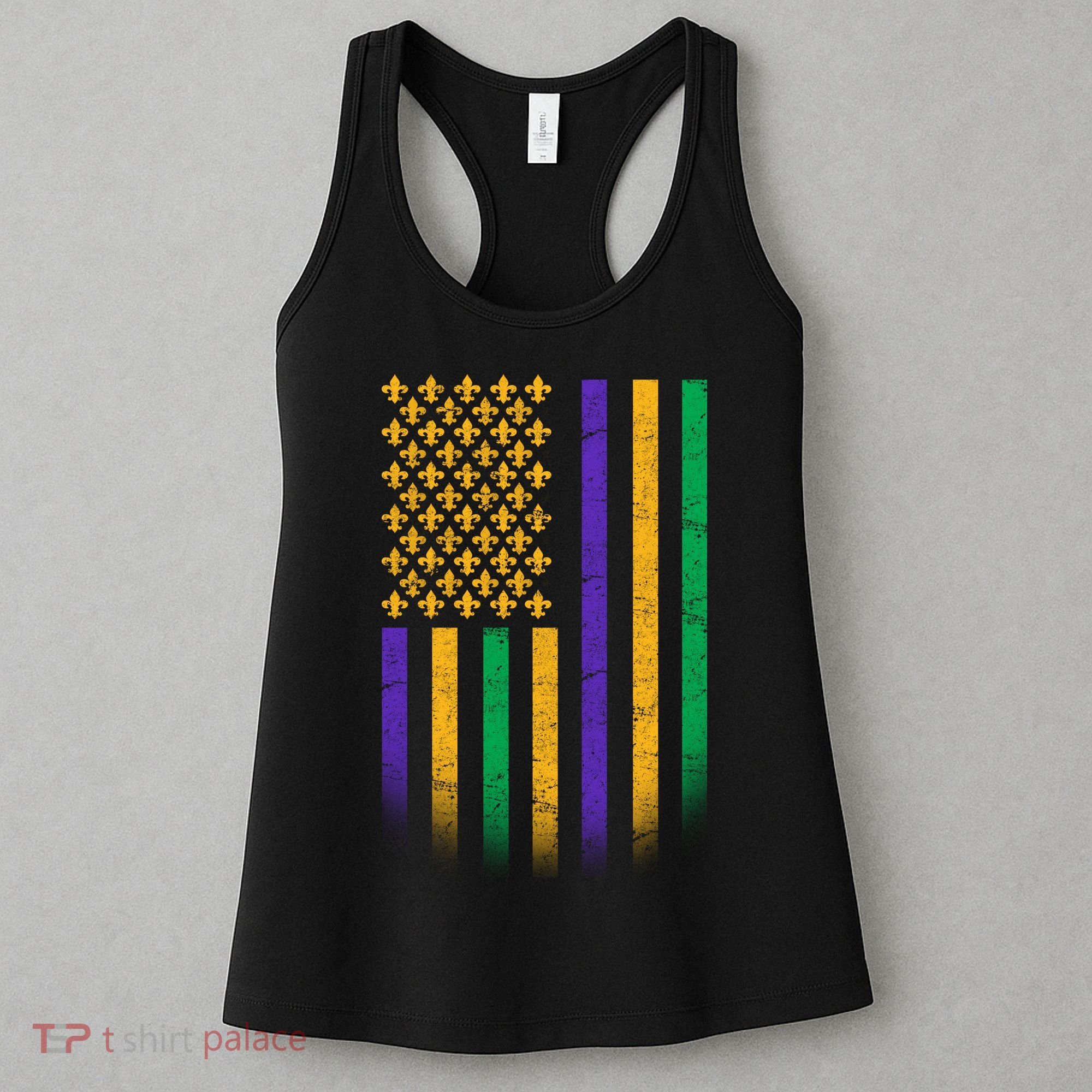 US Mardi Gras Flag Celebration Women's Tank Top