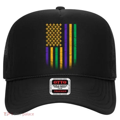 US Mardi Gras Flag Celebration Hat
