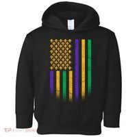US Mardi Gras Flag Celebration Toddler Hoodie thumb 0