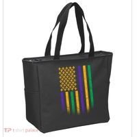 US Mardi Gras Flag Celebration Tote Bag thumb 2