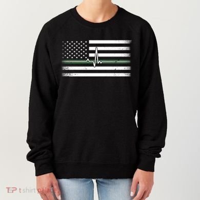 US Military Thin Line Flag Women's Sweatshirt