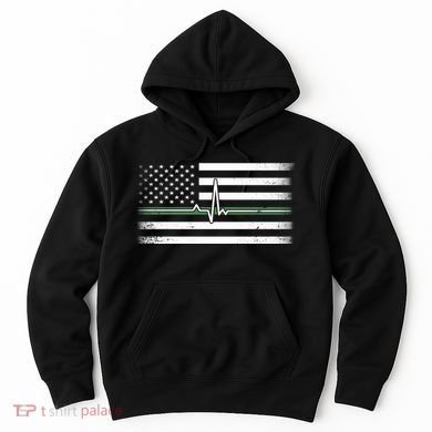 US Military Thin Line Flag Hoodie