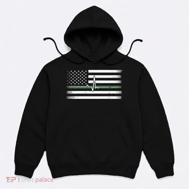 US Military Thin Line Flag Hoodie