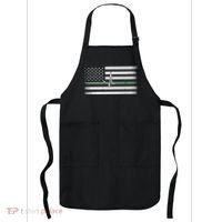 US Military Thin Line Flag Apron thumb 0