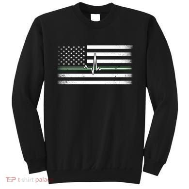 US Military Thin Line Flag Sweatshirt