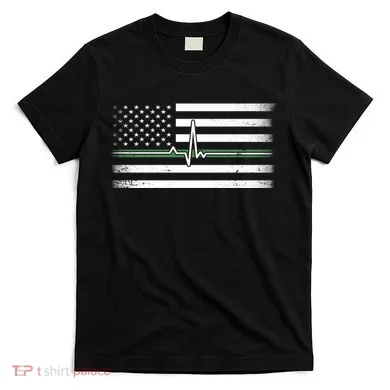 US Military Thin Line Flag T-Shirt