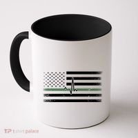 US Military Thin Line Flag Coffee Mug thumb 0