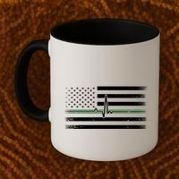 US Military Thin Line Flag Coffee Mug thumb 2