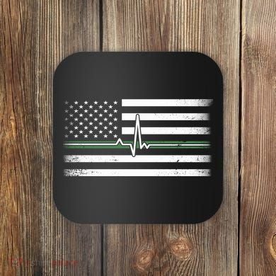 US Military Thin Line Flag Coaster