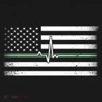 US Military Thin Line Flag Coaster thumb 2