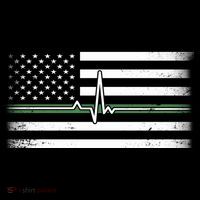 US Military Thin Line Flag Pajama Set thumb 2