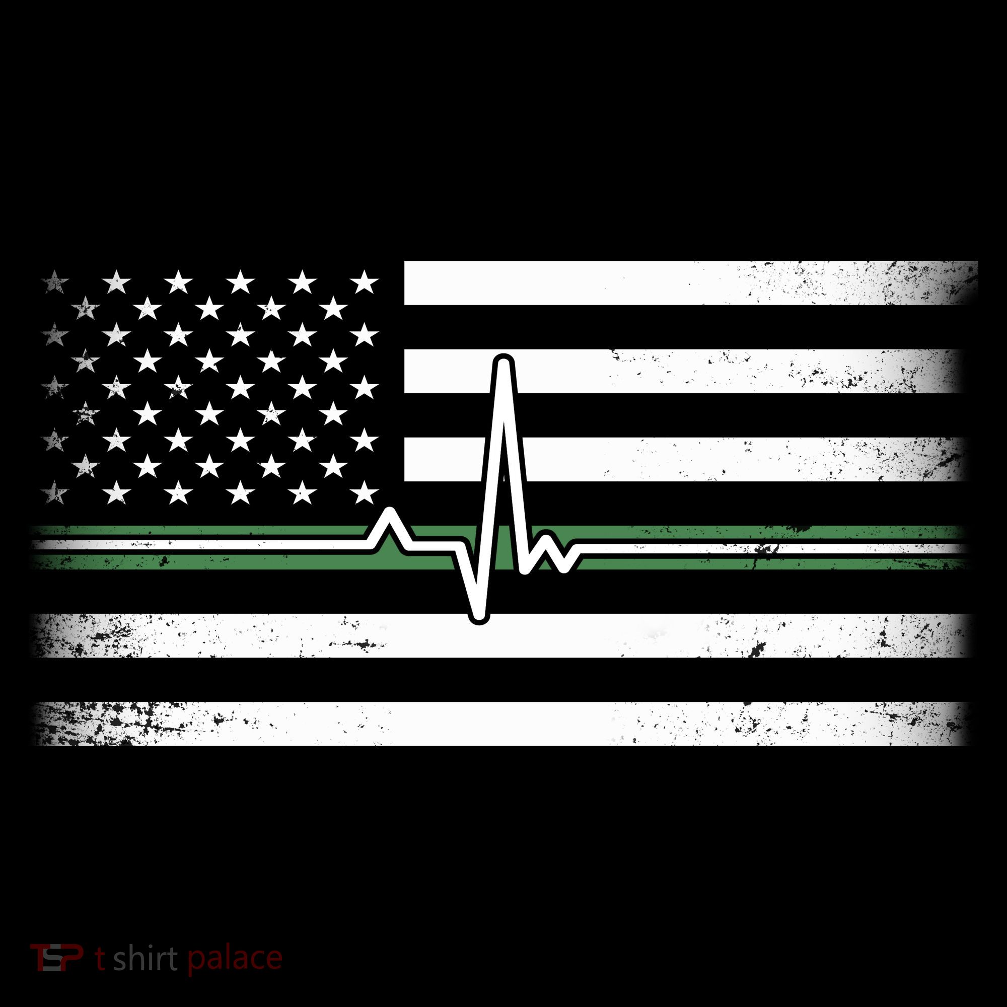 US Military Thin Line Flag Pajama Set