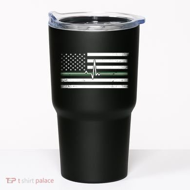 US Military Thin Line Flag Tumbler