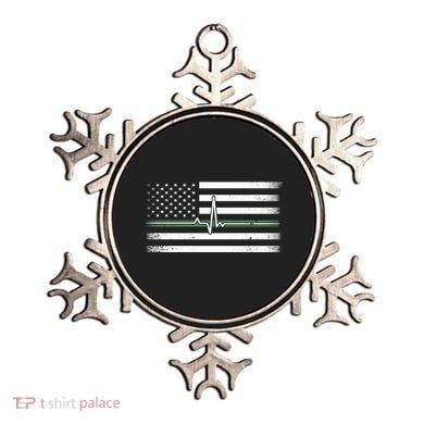 US Military Thin Line Flag Ornament