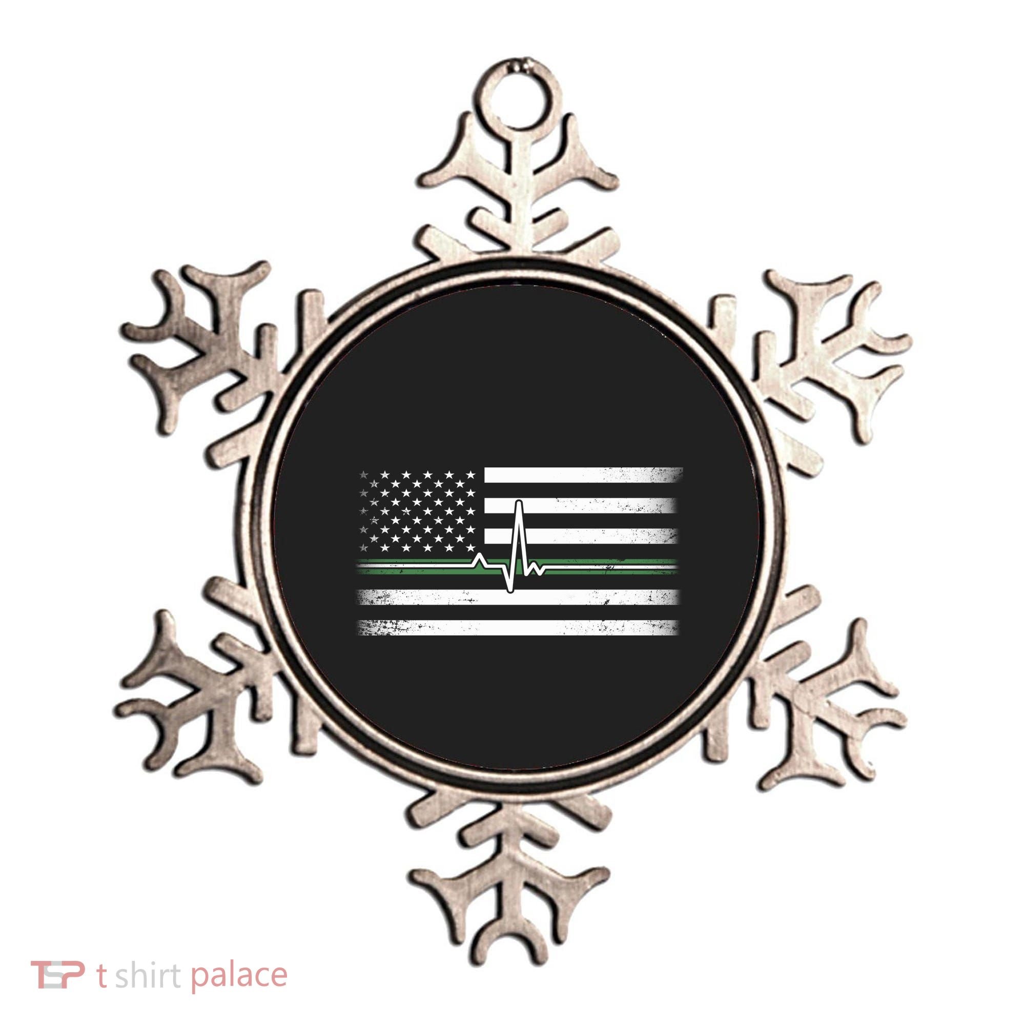 US Military Thin Line Flag Ornament