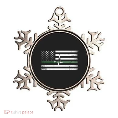 US Military Thin Line Flag Ornament