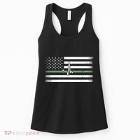 US Military Thin Line Flag Women's Tank Top thumb 0