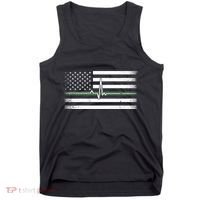 US Military Thin Line Flag Tank Top thumb 0