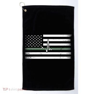 US Military Thin Line Flag Golf Towel