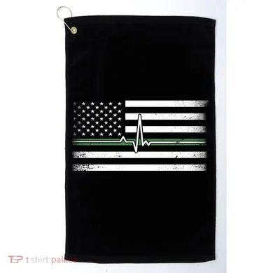 US Military Thin Line Flag Golf Towel