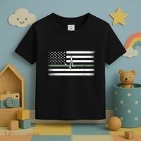 US Military Thin Line Flag Toddler T-Shirt thumb 3