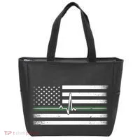 US Military Thin Line Flag Tote Bag thumb 0