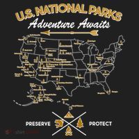US National Parks Map Adventure Awaits Beanie thumb 2