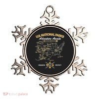 US National Parks Map Adventure Awaits Ornament thumb 0