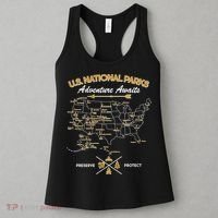 US National Parks Map Adventure Awaits Women's Tank Top thumb 3