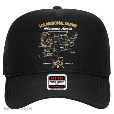 US National Parks Map Adventure Awaits Hat