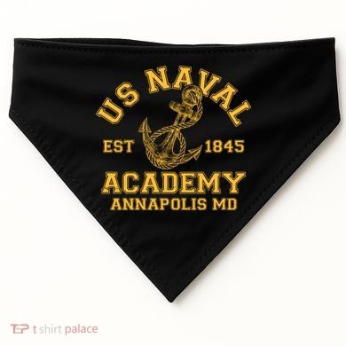 US NAVAL Est 1845 Academy Annapolis MD USA-Made Doggie Bandana