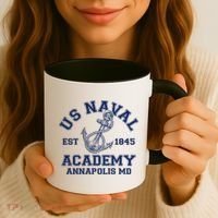 US NAVAL Est 1845 Academy Annapolis MD Coffee Mug thumb 3