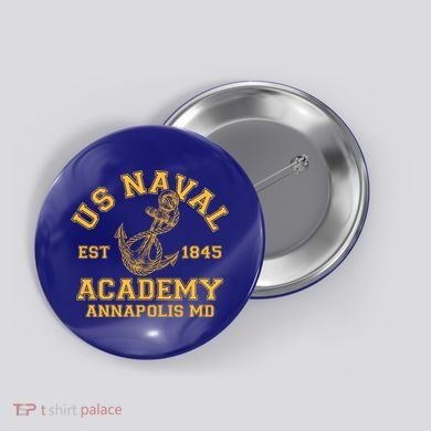 US NAVAL Est 1845 Academy Annapolis MD Button
