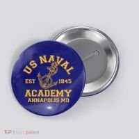 US NAVAL Est 1845 Academy Annapolis MD Button thumb 0