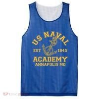 US NAVAL Est 1845 Academy Annapolis MD Mesh Reversible Basketball Jersey Tank thumb 0