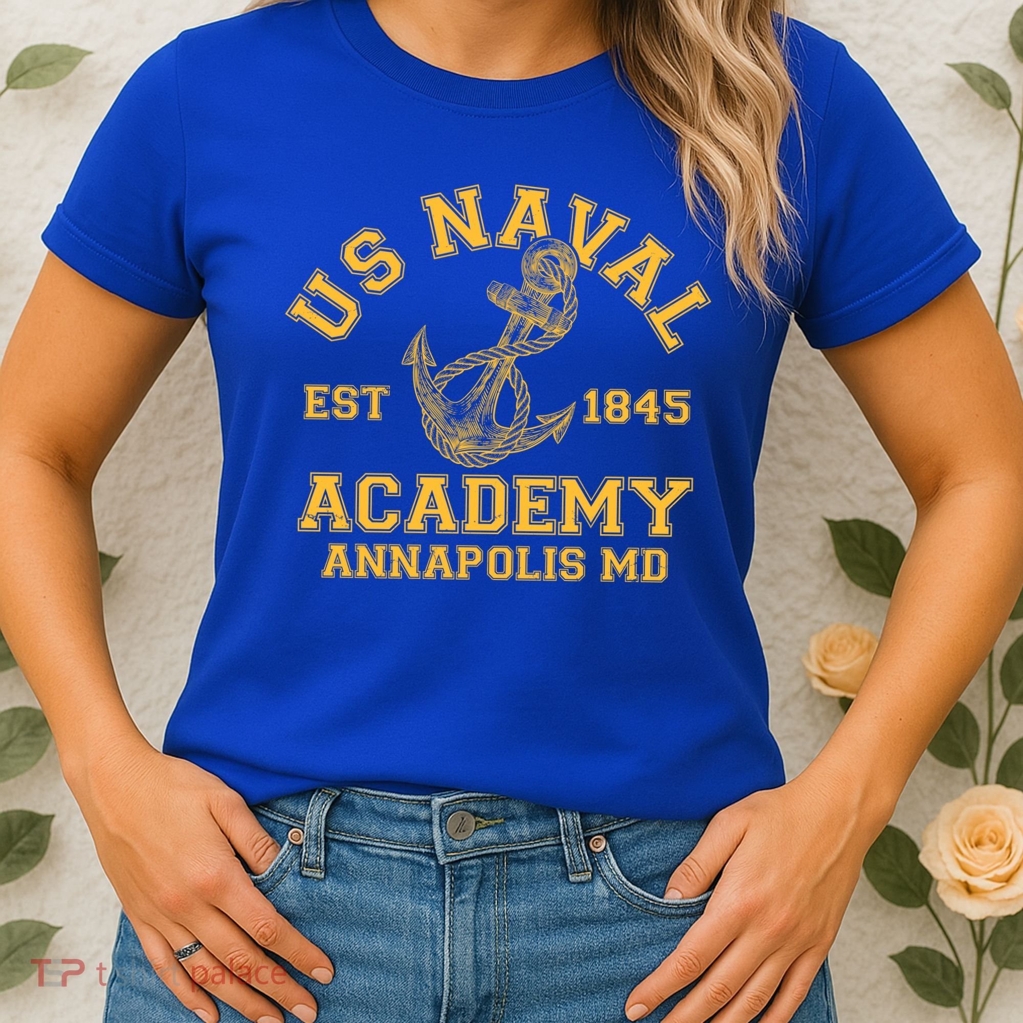 US NAVAL Est 1845 Academy Annapolis MD Women's T-Shirt