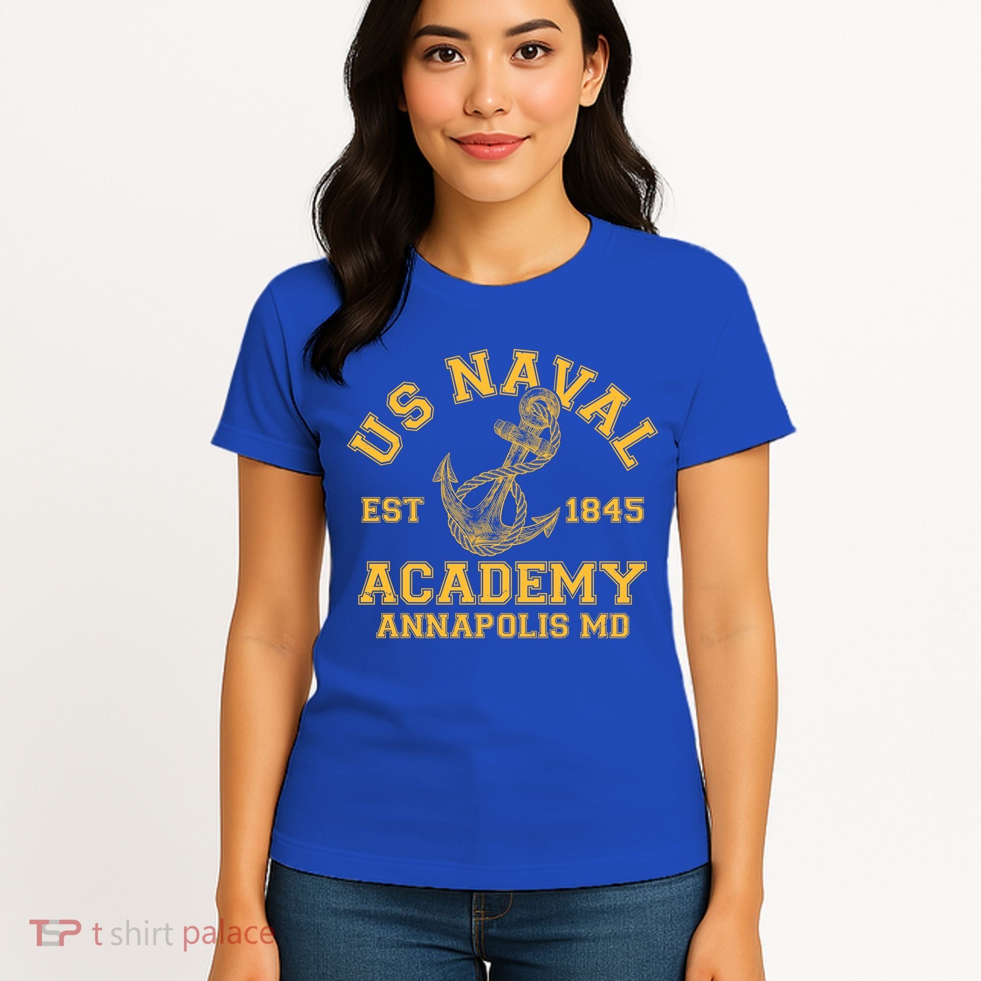 US NAVAL Est 1845 Academy Annapolis MD Women's T-Shirt