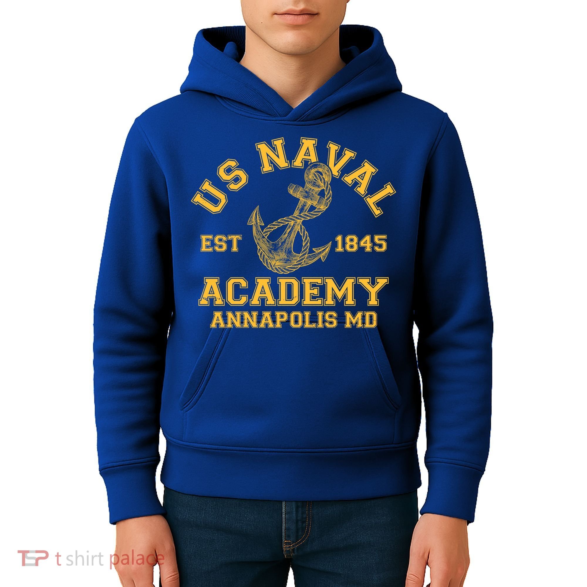US NAVAL Est 1845 Academy Annapolis MD Kids Hoodie