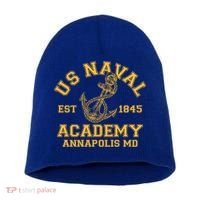 US NAVAL Est 1845 Academy Annapolis MD Short Acrylic Beanie thumb 0