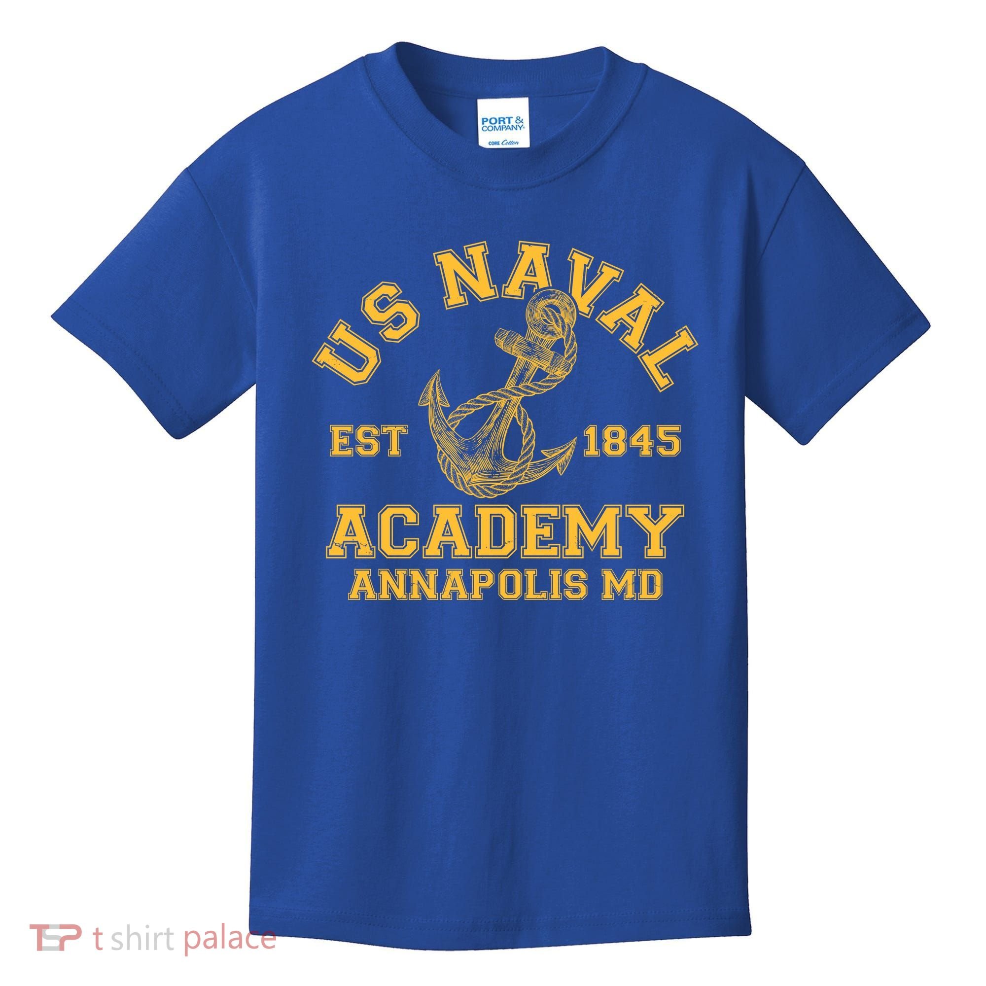 US NAVAL Est 1845 Academy Annapolis MD Kids T-Shirt