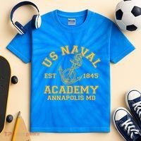 US NAVAL Est 1845 Academy Annapolis MD Kids Tie-Dye T-Shirt thumb 2