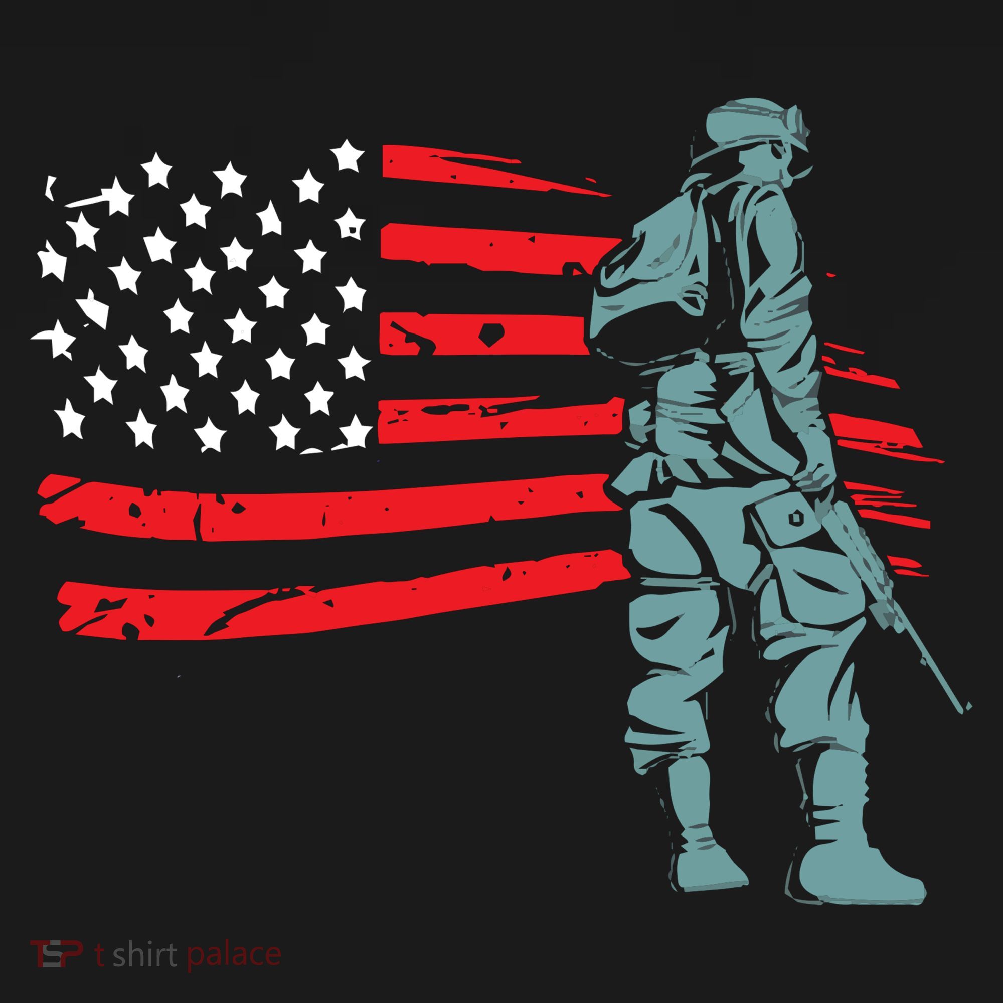US Soldier American Flag Apron